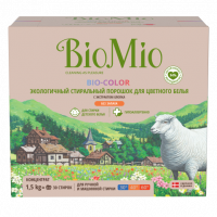 Стиральный порошок Bio-color Хлопок концентрат для цветного белья без запаха 1.5 кг 