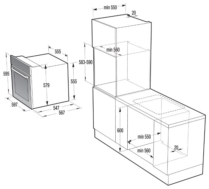 Духовой шкаф gorenje bo7349rw