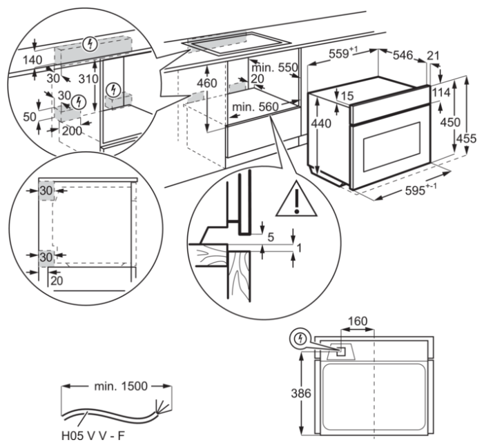 Духовой шкаф electrolux oed3h50tk